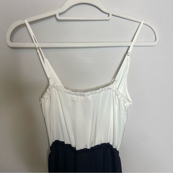 $545 Ramy Brook Exclusive Pierce 2 tone V-neck Jumpsuit NWT - Picture 7 of 8